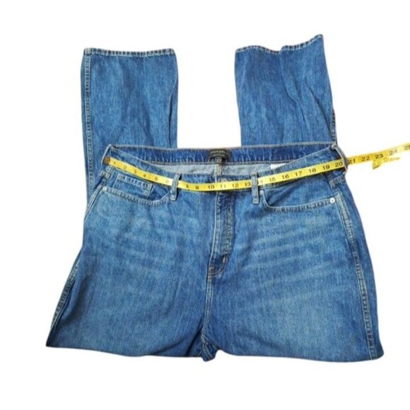 Banana Republic Blue Moms Jeans Straight Medium High Wasted Plus 38 x 30 Vintage - Picture 4 of 14
